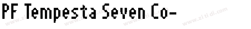 PF Tempesta Seven Co字体转换